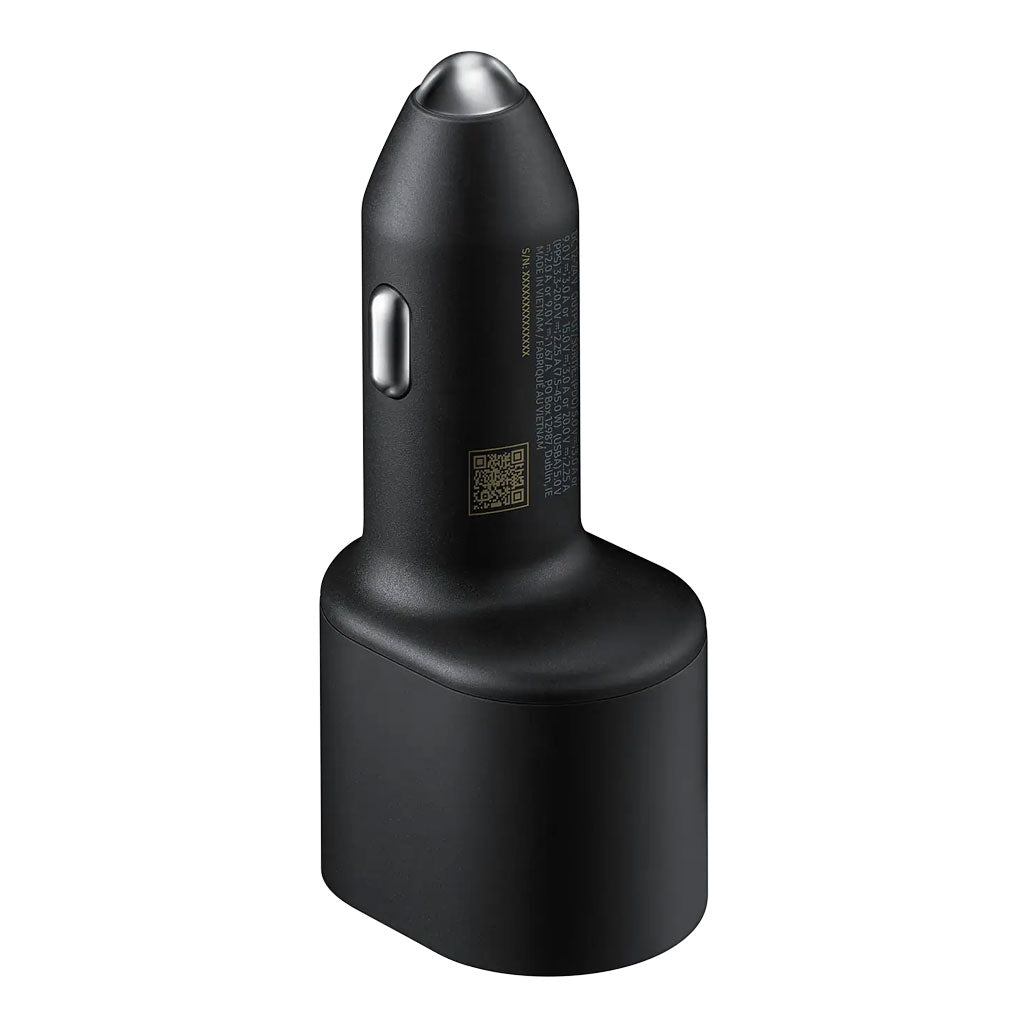 A Photo Of Samsung Super Fast Dual Car Charger (45W+15W) | EP-L5300XBEGWW | USB-C and USB-A Ports
