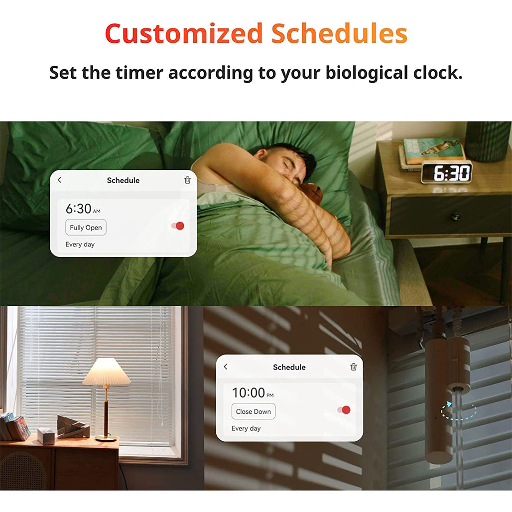 A Photo Of SwitchBot Blind Tilt with Solar Panel | Smart Blind Controller with 2000mAh Solar Power