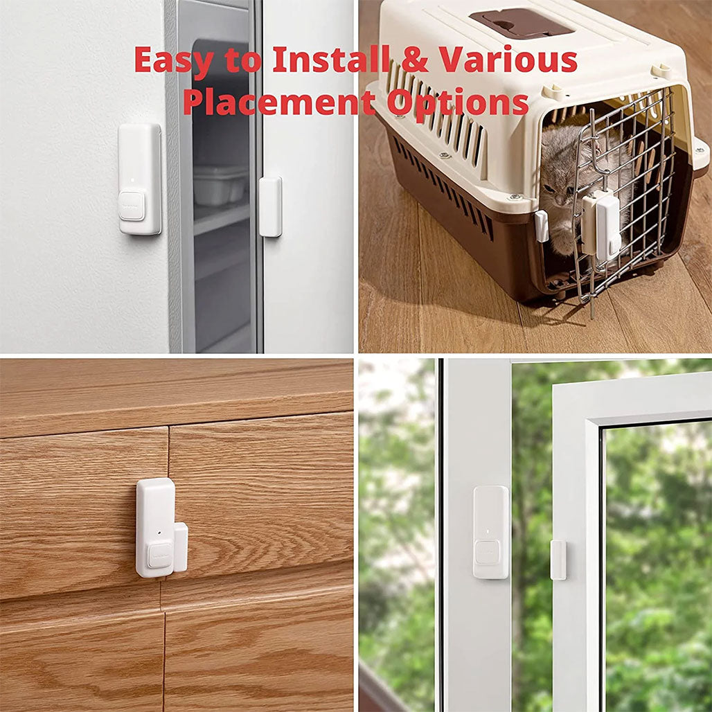 A Photo Of SwitchBot Contact Sensor W1201500-WHT | Smart Window & Door Alert Sensor with Hub Mini Connectivity