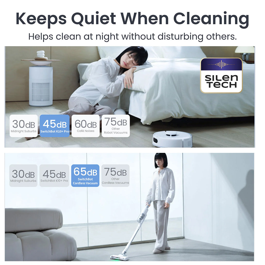 A Photo Of SwitchBot K10+ Pro Combo – Smart Robot Vacuum & Cordless Floor Sweeper