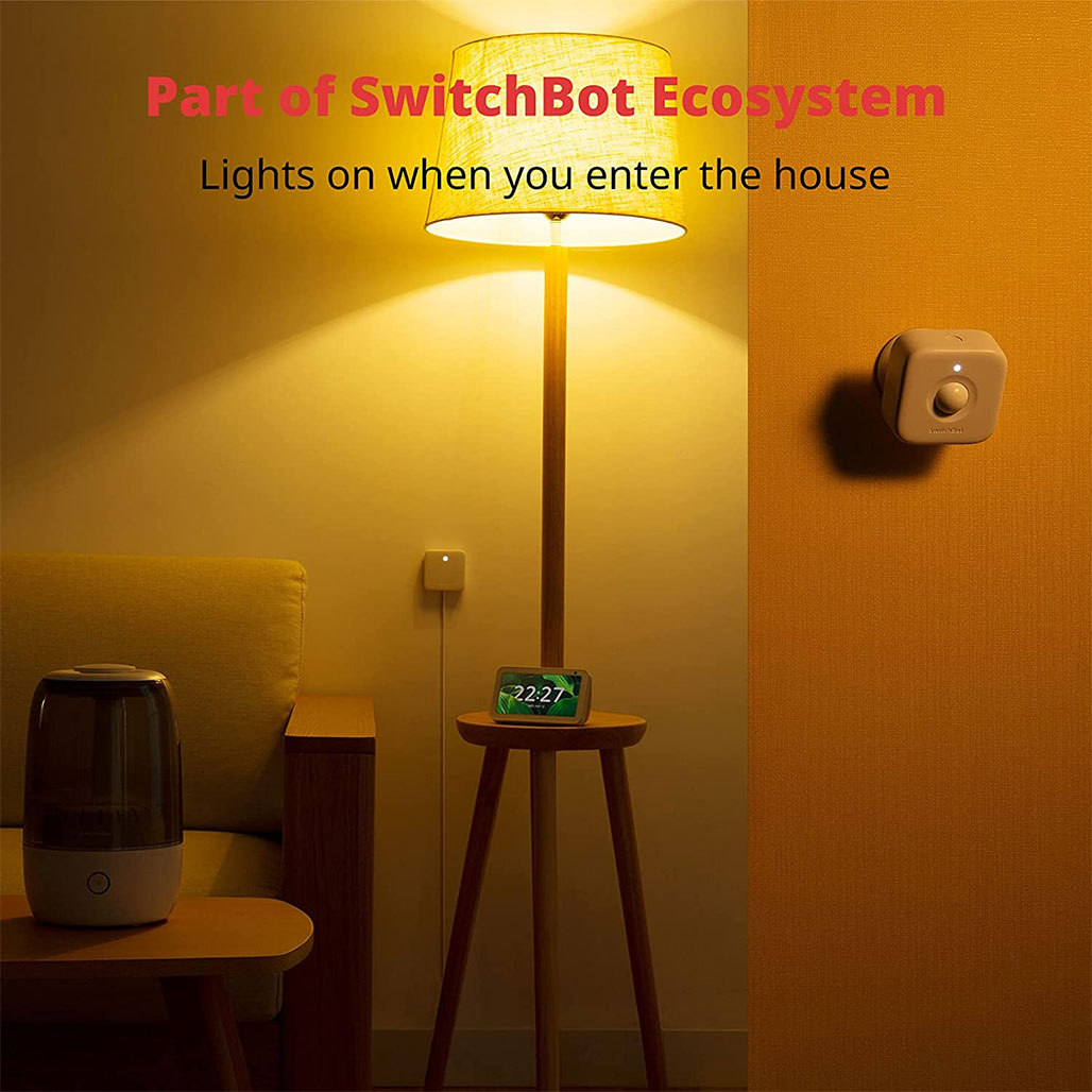 A Photo Of SwitchBot Motion Sensor W1101500-WHT | Wide-Angle Detection with Adjustable Sensitivity