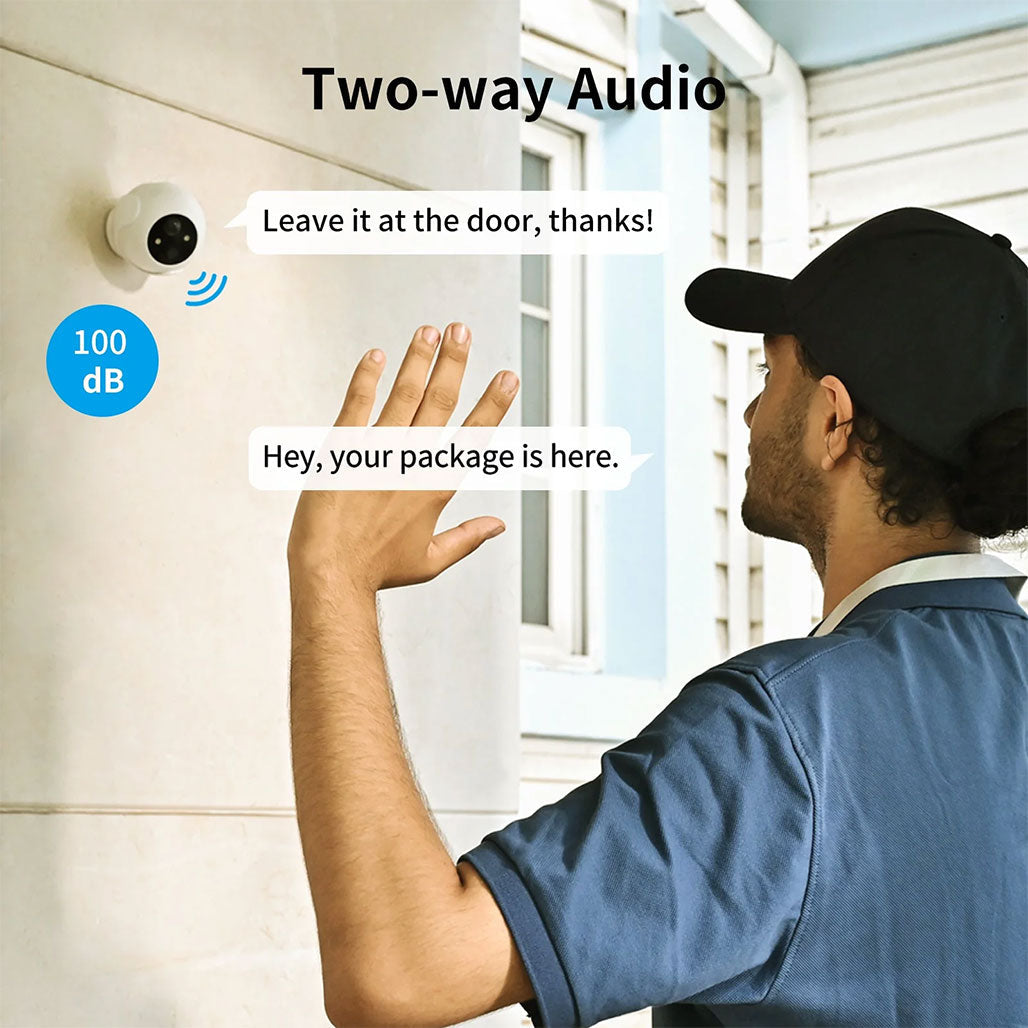 A Photo Of SwitchBot Outdoor Spotlight Cam W2802000 | 1080P HD Security Camera with AI Detection and Two-Way Talk