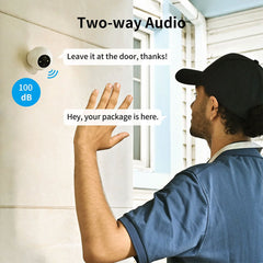 A Photo Of SwitchBot Outdoor Spotlight Cam W2802000 | 1080P HD Security Camera with AI Detection and Two-Way Talk