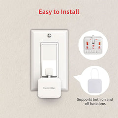 A Photo Of SwitchBot Bot | Voice or App Controlled Smart Switch | Compatible with Rocker Switches & Buttons
