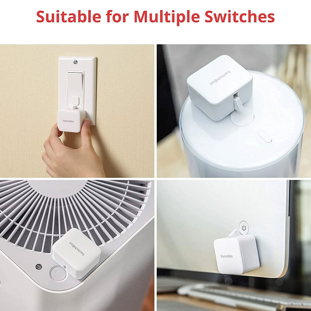 A Photo Of SwitchBot Bot | Voice or App Controlled Smart Switch | Compatible with Rocker Switches & Buttons