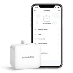 A Photo Of SwitchBot Bot | Voice or App Controlled Smart Switch | Compatible with Rocker Switches & Buttons