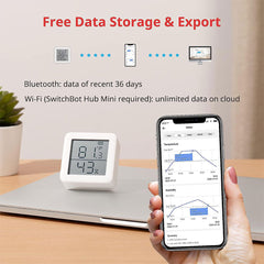 A Photo Of SwitchBot Thermometer Hygrometer Hub Mini Smart Remote – Accurate Home Climate Monitoring