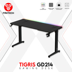A Photo Of Fantech GD214 Tigris - RGB Gaming Desk with Large Surface and Premium Materials