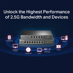 A Photo Of TP-Link TL-SG108-M2 8-Port 2.5G Desktop Ethernet Switch - High-Speed Multi-Gig Performance