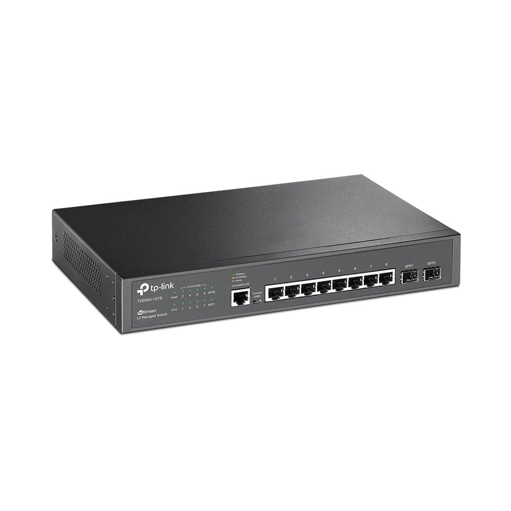A Photo Of TP-Link TL-SG3210 JetStream 8-Port Gigabit L2 Managed Switch with 2 SFP Slots – High Performance, Advanced Security, and Flexible Networking