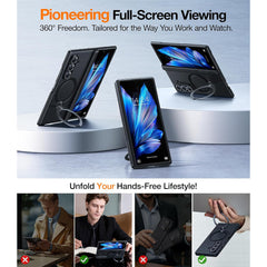 A Photo Of TORRAS Ostand Spin Magnetic Case for Samsung Z Fold 7 - Includes 2 Screen Protectors