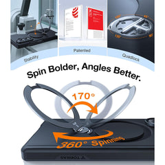 A Photo Of TORRAS Ostand Spin Magnetic Case for Samsung Z Fold 7 - Includes 2 Screen Protectors