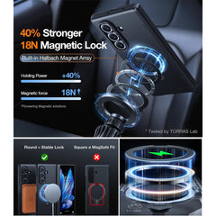 A Photo Of TORRAS Ostand Spin Magnetic Case for Samsung Z Fold 7 - Includes 2 Screen Protectors