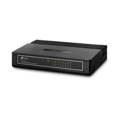 A Photo Of TP-Link 16-Port Fast Ethernet Switch TL-SF1016D - Energy-Efficient and Eco-Friendly Network Switch