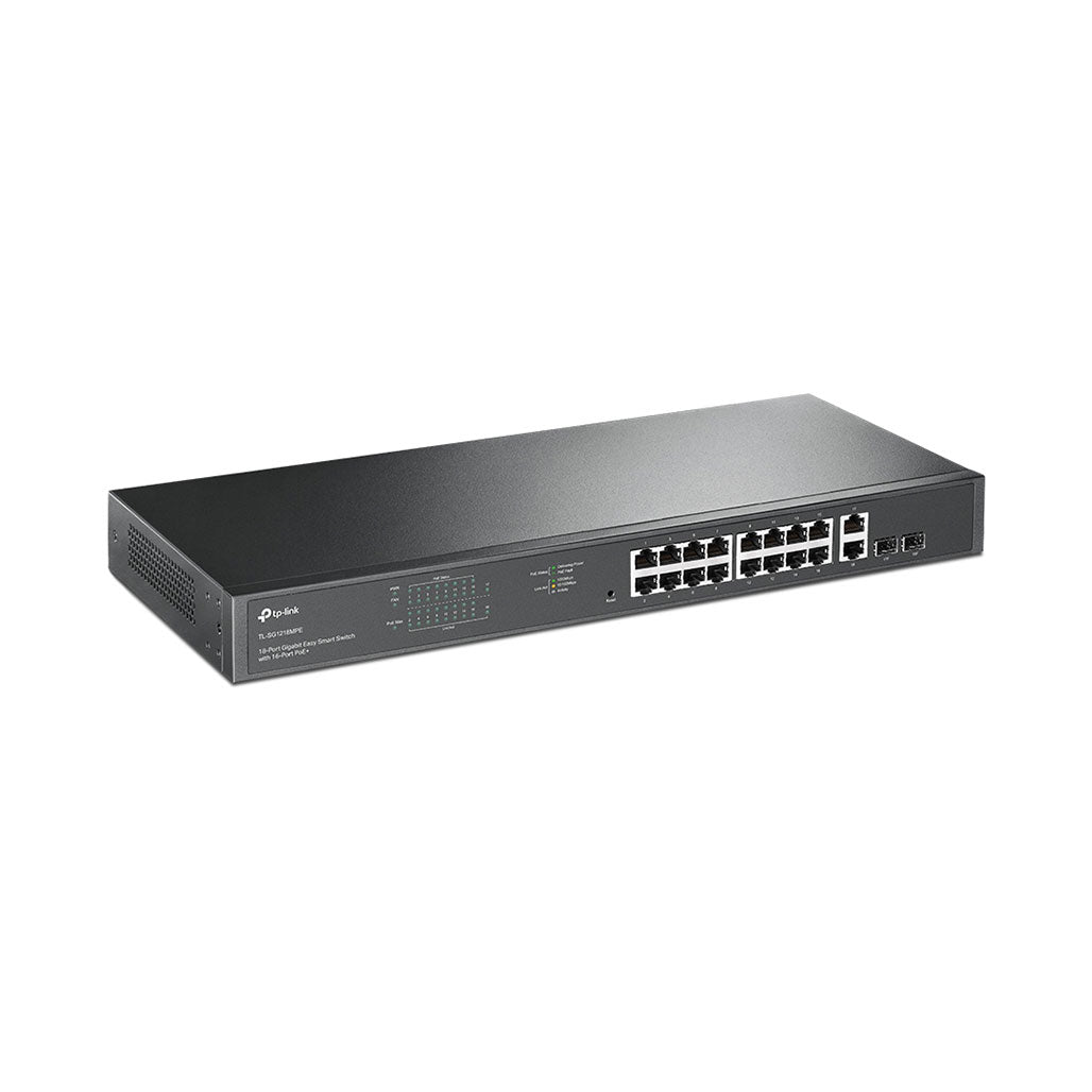 A Photo Of TP-Link TL-SG1218MPE 18-Port Gigabit Easy Smart Switch with 16 PoE+ Ports - High-Power Performance and Advanced Features