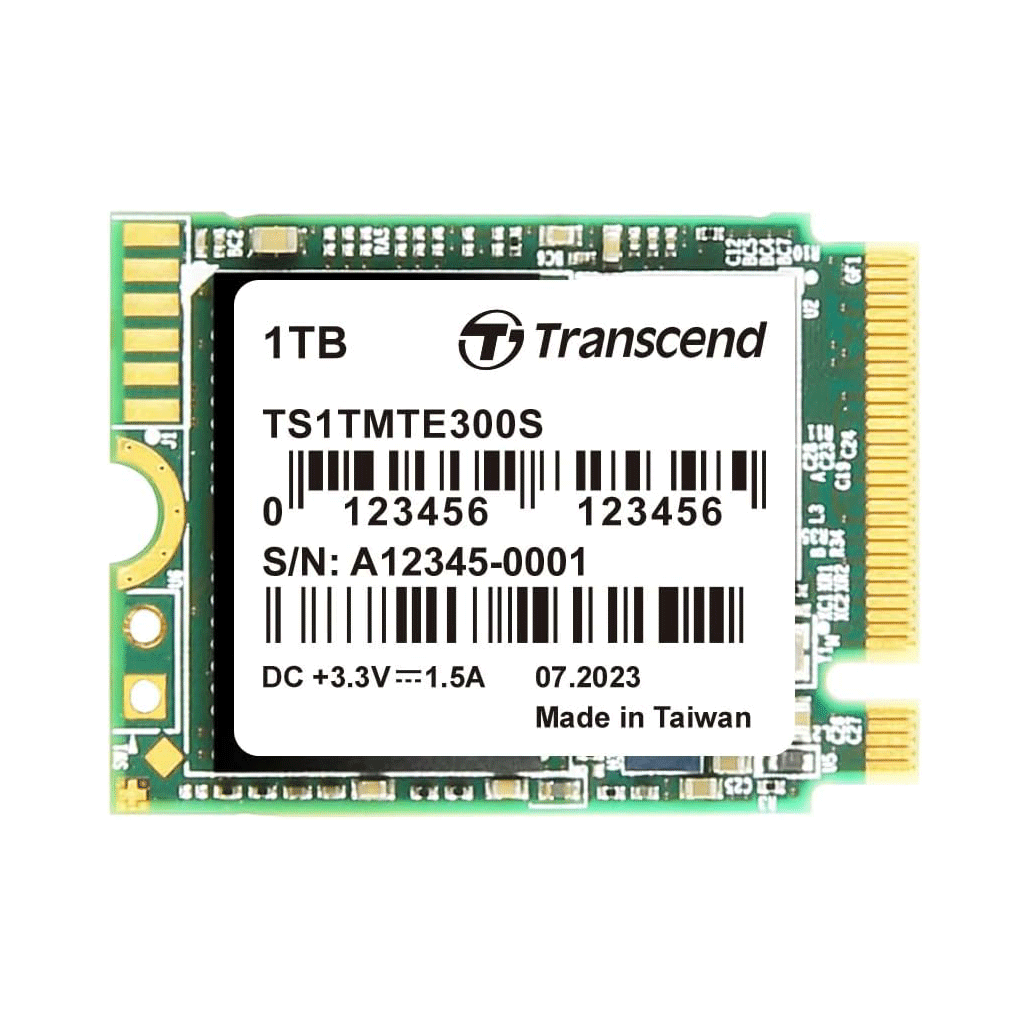A Photo Of Transcend 1TB PCIe M.2 SSD TS1TMTE300S