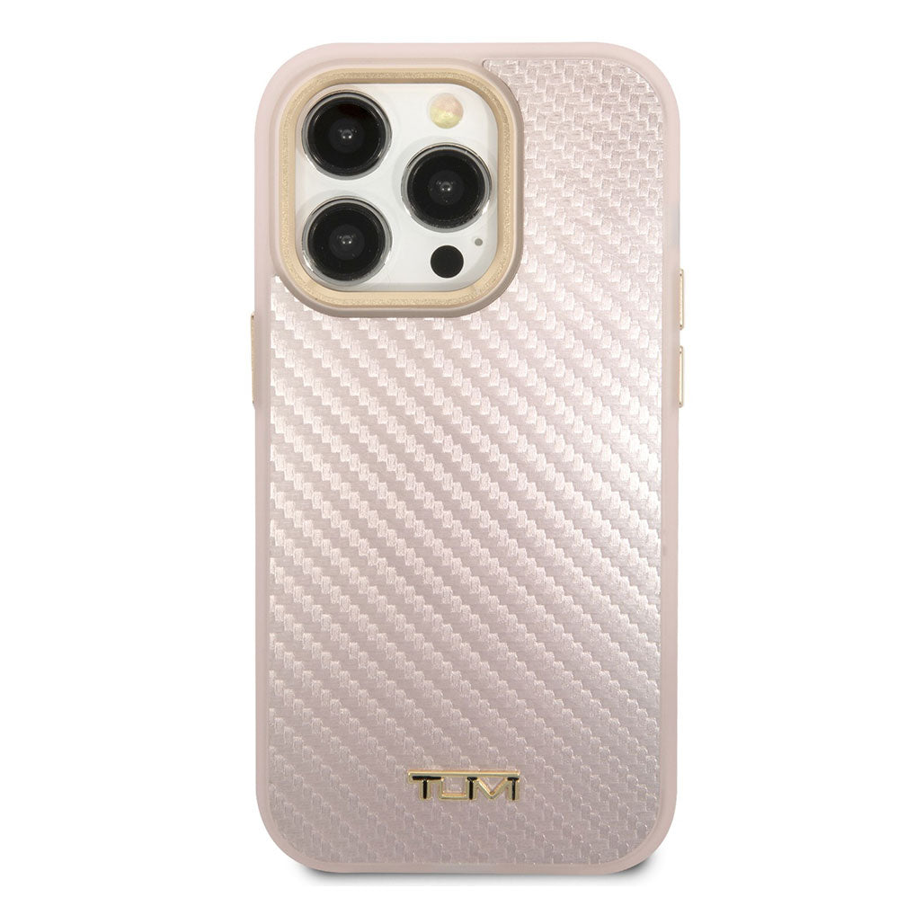 A Photo Of Tumi HC Aluminum Carbon Pattern Case for iPhone 14 Pro Max