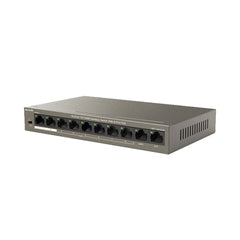 A Photo Of Tenda TEF1110P-8-63W 10-Port Fast Ethernet PoE+ Switch – 8 PoE Outputs + 2 Uplink Ports
