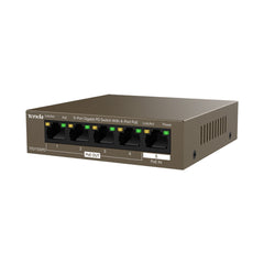 A Photo Of Tenda TEG1105PD 5-Port Gigabit PoE Switch – 4 PoE Out + PoE In, 30W Budget
