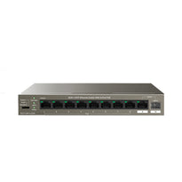 Tenda TEG1110PF-8-120W 10-Port Gigabit Smart PoE Switch – 8 PoE Ports + Uplink + AI Power Management