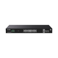 Tenda TEG2220P-16-250W Cloud-Managed 20-Port Gigabit PoE Switch – 16 PoE Ports + 2 SFP Uplinks