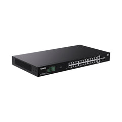 A Photo Of Tenda TEG2228P-24-410W 28-Port Cloud-Managed Gigabit PoE+ Switch – 24 PoE Ports + 2 SFP Uplinks