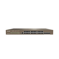 Tenda TEG5328P-24-410W Layer-3 Managed PoE+ Switch – 24×Gigabit + 4×SFP, 370 W Budget