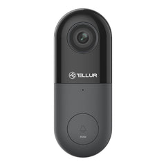 A Photo Of Tellur Video Doorbell WiFi - Full HD 1080P, Night Vision, Two-Way Audio, IP54 Weatherproof - Black