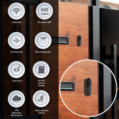 A Photo Of Tellur Video Doorbell WiFi - Full HD 1080P, Night Vision, Two-Way Audio, IP54 Weatherproof - Black