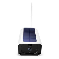 A Photo Of Tellur WiFi Solar Camera 1080P - White | Wireless, Weatherproof with Night Vision and Two-Way Audio