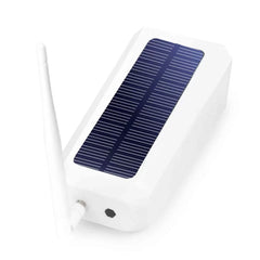 A Photo Of Tellur WiFi Solar Camera 1080P - White | Wireless, Weatherproof with Night Vision and Two-Way Audio