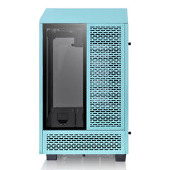 A Photo Of Thermaltake The Tower 100 Turquoise - Mini ITX Chassis with Tempered Glass Panels