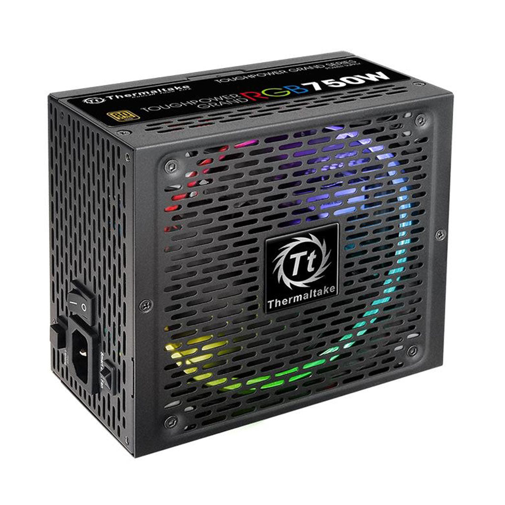 A Photo Of Thermaltake Toughpower Grand RGB 750W - Fully Modular Power Supply with Addressable RGB Fan, 80 PLUS Gold Efficiency