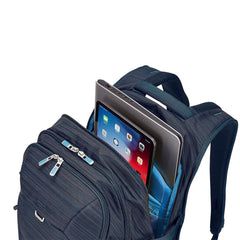 A Photo Of Thule Construct Carbon Blue Laptop Backpack – 28L Water-Resistant Design with Padded Compartments for 15.6