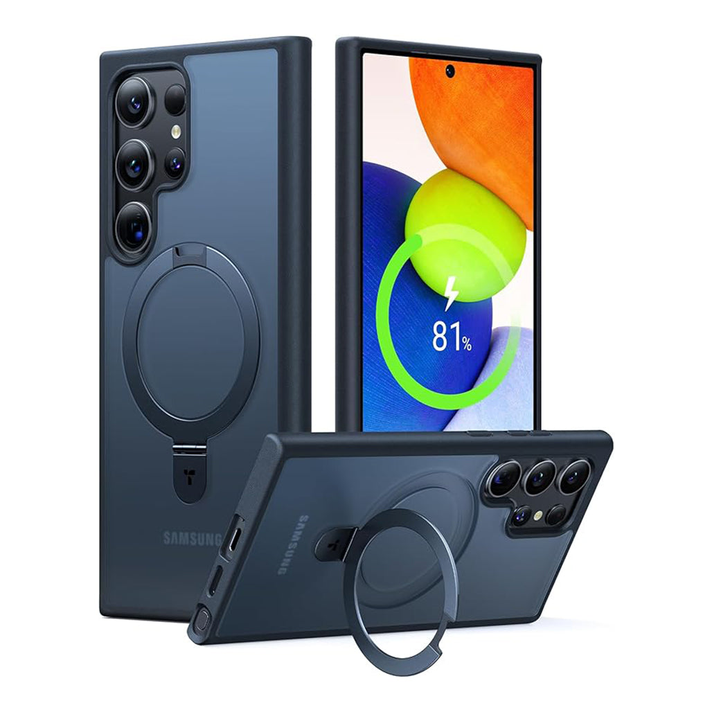 A Photo Of Torras UPRO Ostand MagSafe Case for Samsung Galaxy S24 Ultra | Magnetic, Stand, and Ring Holder with Military-Grade Protection