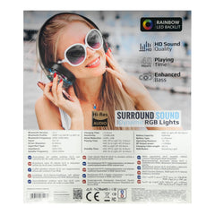 A Photo Of Promate Transtune - ANC Wireless Headphones with RGB Lights | Hi-Fi Sound & Extended Battery Life | Gunmetal