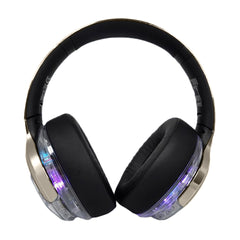 A Photo Of Promate Transtune - ANC Wireless Headphones with RGB Lights | Hi-Fi Sound & Extended Battery Life | Gunmetal