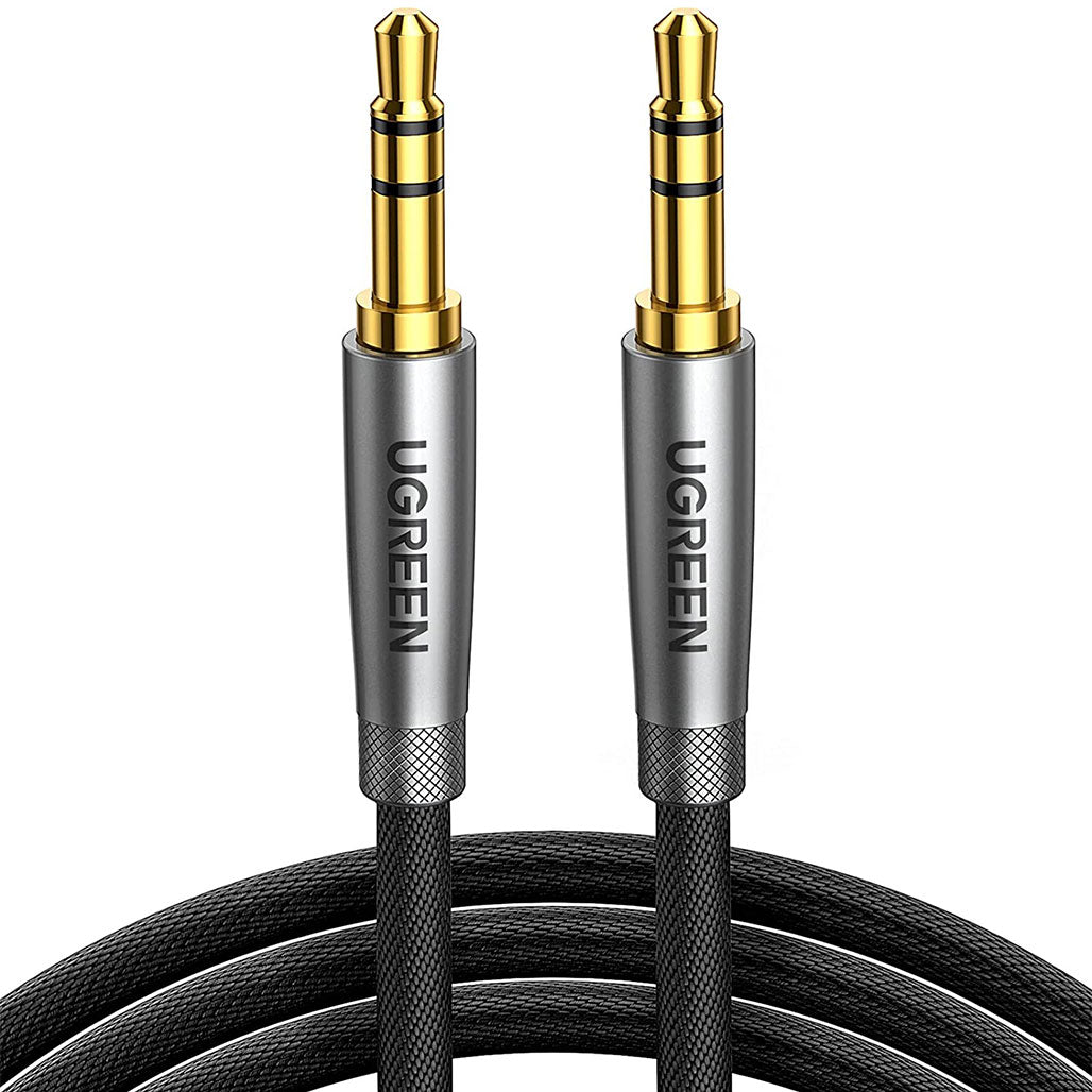 A Photo Of UGreen 3.5mm Male to Male Aux Braided Cable – High-Fidelity Stereo Audio Cable
