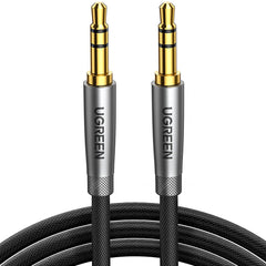 A Photo Of UGreen 3.5mm Male to Male Aux Braided Cable – High-Fidelity Stereo Audio Cable