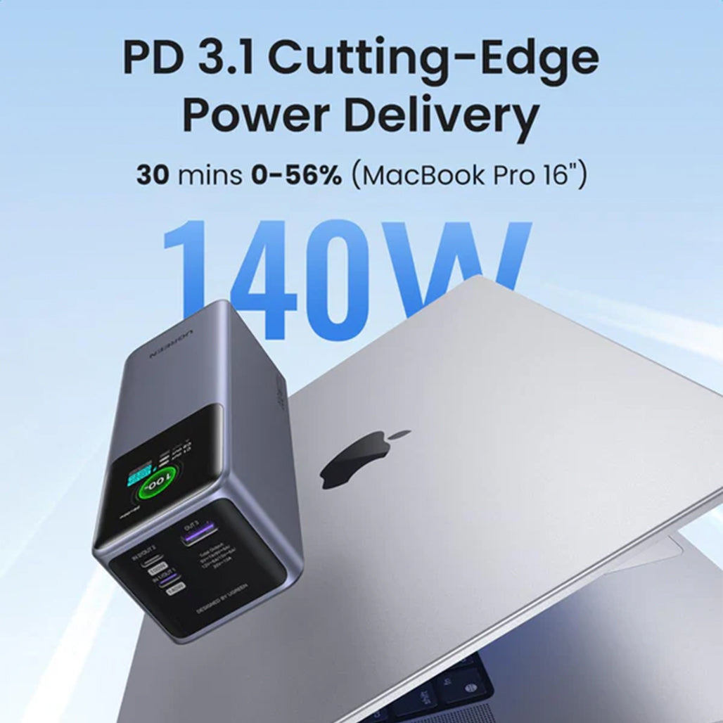 A Photo Of UGREEN Nexode Power Bank 25000mAh 200W – High-Capacity Portable Charger with PD 3.1, Dual USB-C Ports, and Universal Compatibility