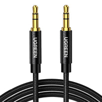 UGreen Nylon Braided 3.5mm Aux Stereo Jack Audio Male to Male Cable | 1m High-Quality Audio Cable