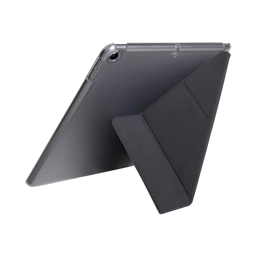 A Photo Of Uniq Yorker Kanvas Clear Protective Sheath with Integrated Stand for iPad Mini 4/5 – Ultimate Hands-Free Experience