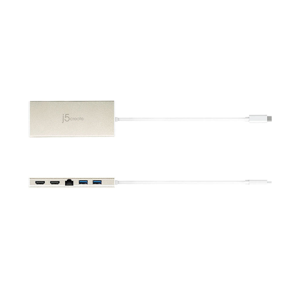 A Photo Of J5 Create USB-C Dual HDMI Mini Dock JCD381 - Compact, High-Speed Connectivity with 4K Support