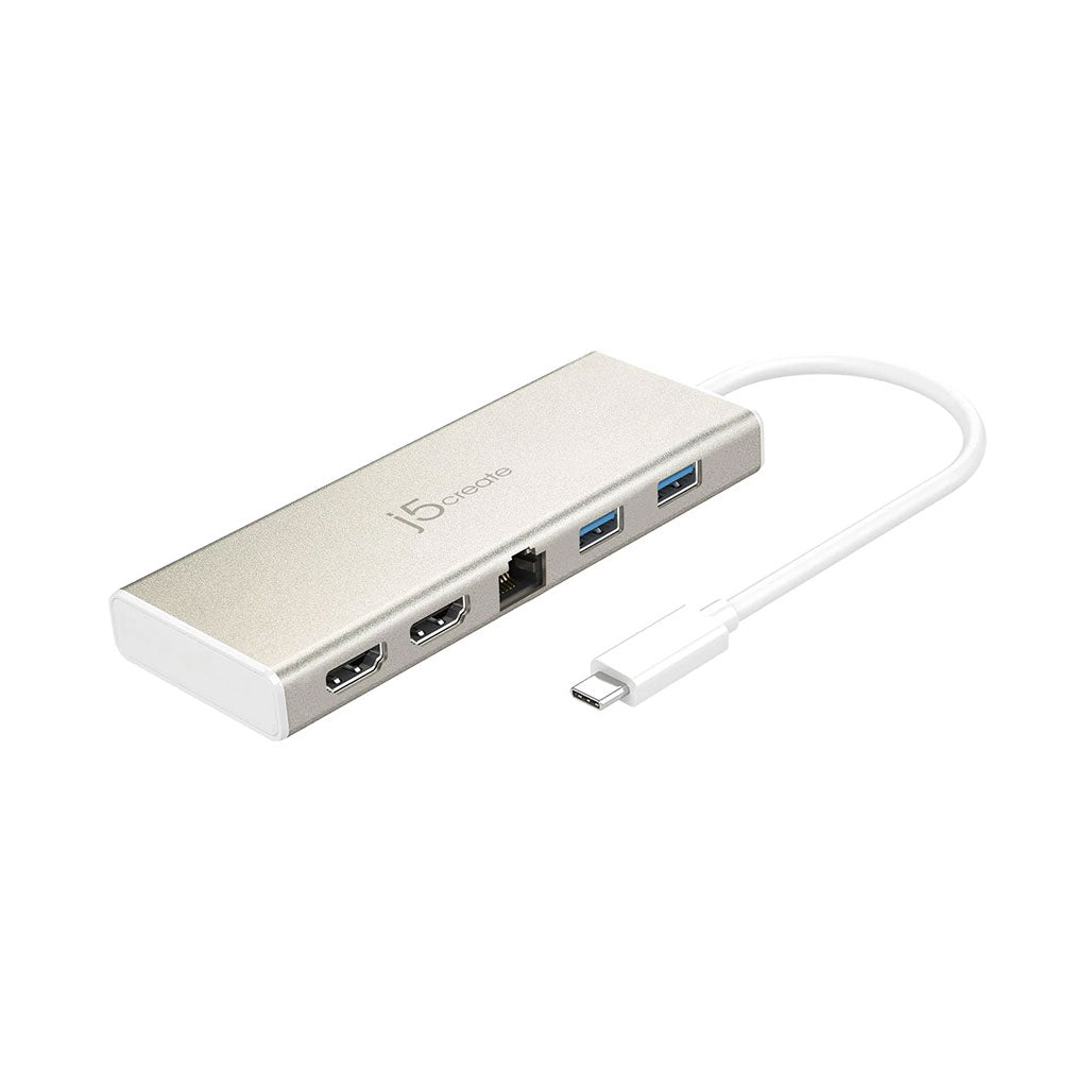 A Photo Of J5 Create USB-C Dual HDMI Mini Dock JCD381 - Compact, High-Speed Connectivity with 4K Support