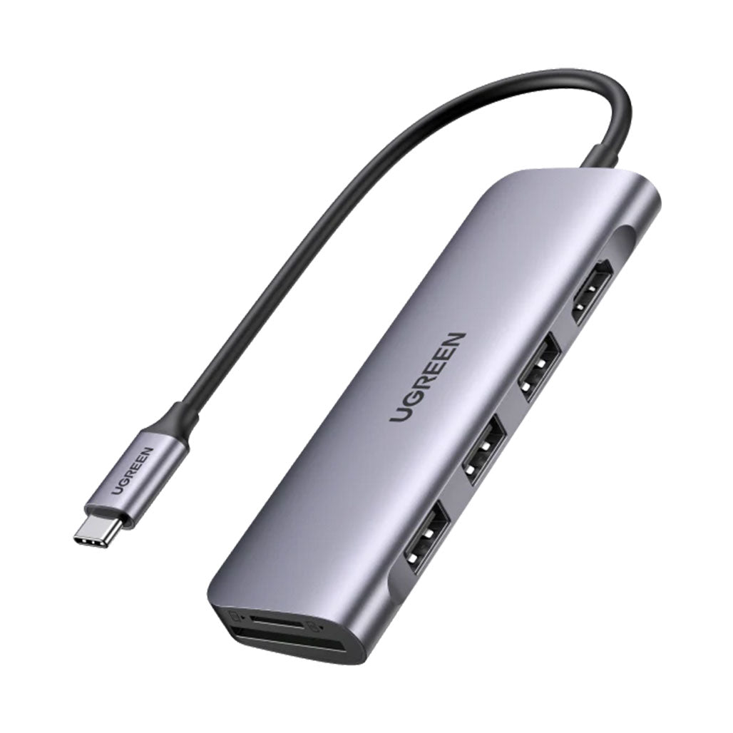 A Photo Of UGreen 6-in-1 USB-C Multifunction Adapter with 4K HDMI, SD/TF Card Readers