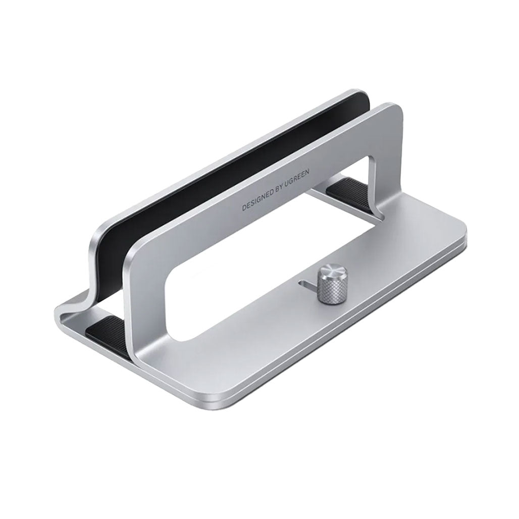 A Photo Of UGreen Vertical Laptop Stand Holder | Adjustable Desk Organizer for Laptops and Tablets
