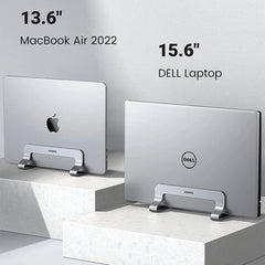 A Photo Of UGreen Vertical Laptop Stand Holder | Adjustable Desk Organizer for Laptops and Tablets