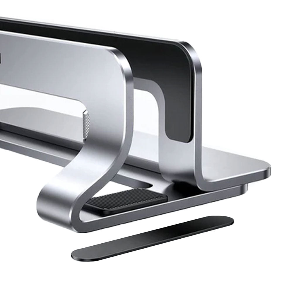 A Photo Of UGreen Vertical Laptop Stand Holder | Adjustable Desk Organizer for Laptops and Tablets