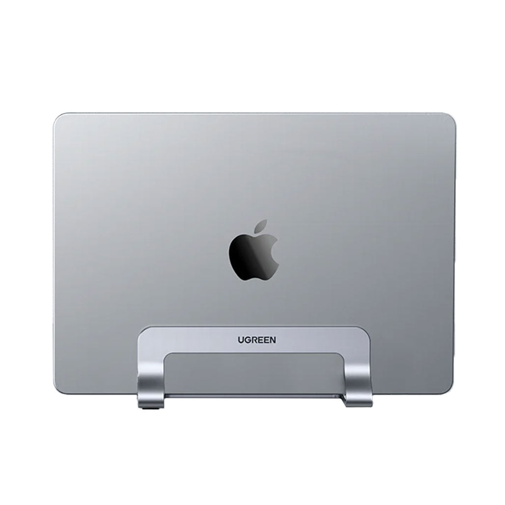 A Photo Of UGreen Vertical Laptop Stand Holder | Adjustable Desk Organizer for Laptops and Tablets