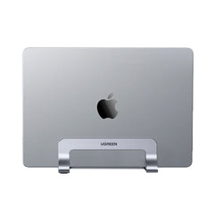 A Photo Of UGreen Vertical Laptop Stand Holder | Adjustable Desk Organizer for Laptops and Tablets